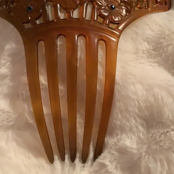Vintage Celluloid Hair Comb. 🥰 - Picture 6 of 7